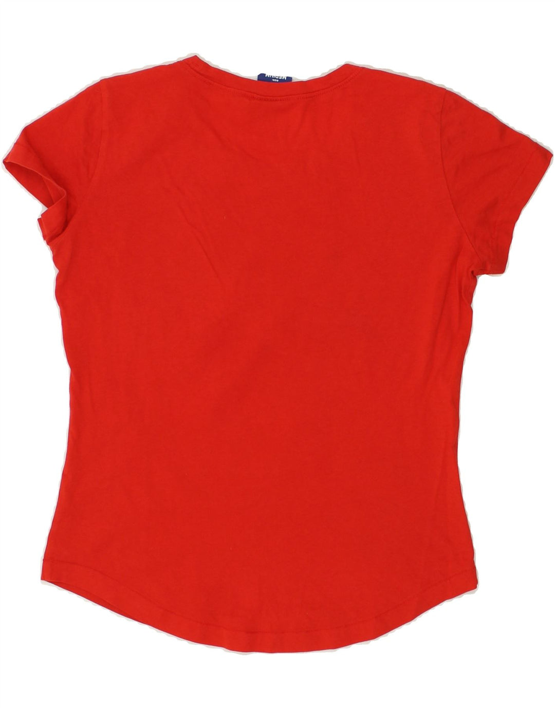 CHAMPION Womens Graphic T-Shirt Top UK 12 Medium Red | Vintage Champion | Thrift | Second-Hand Champion | Used Clothing | Messina Hembry 