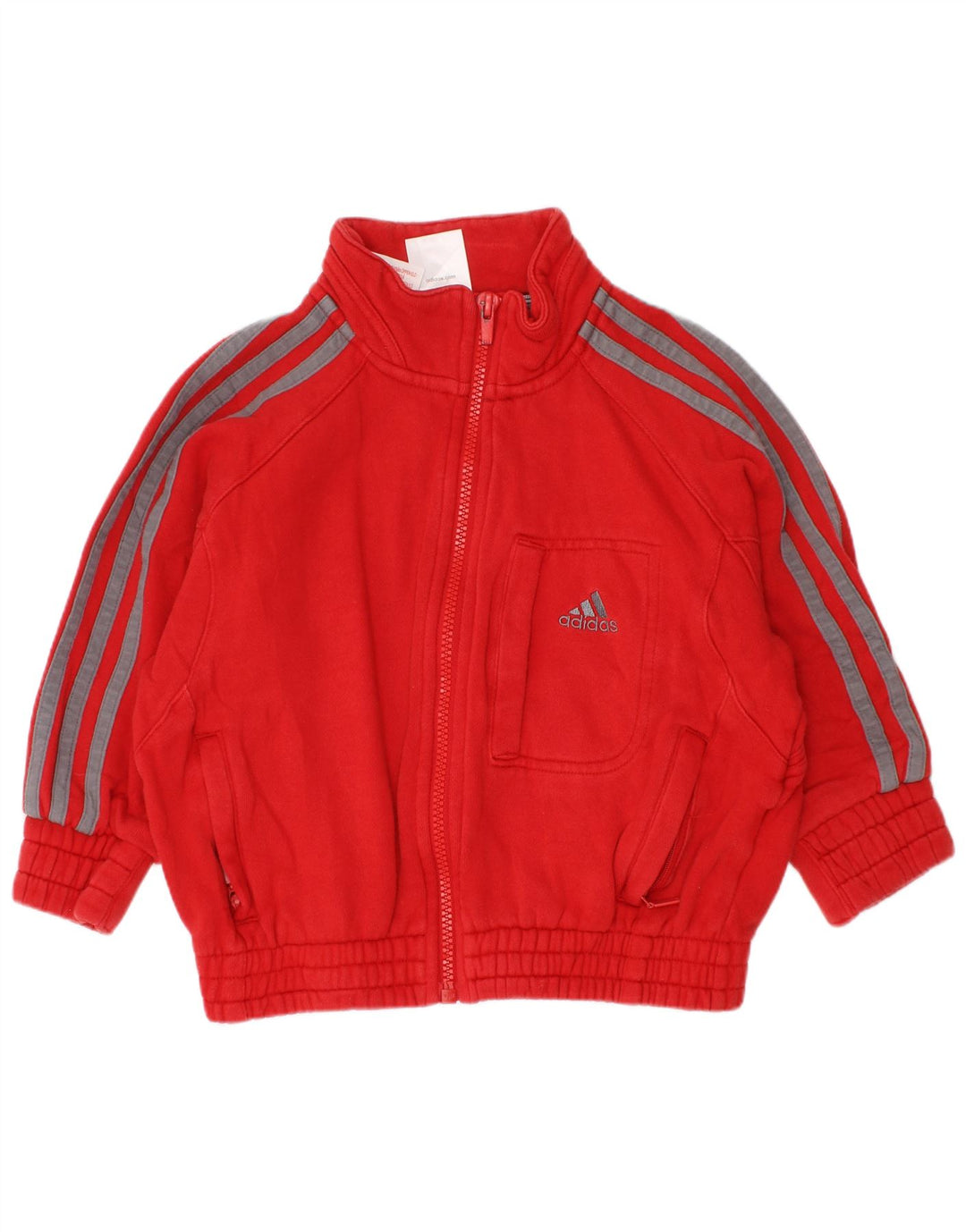 ADIDAS Veste de Survêtement Garçon 3-4 Ans Rouge Coton