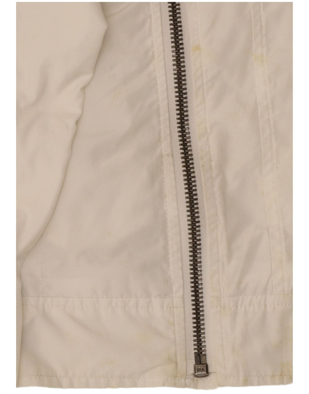 Calvin Klein Jeans Veste de pluie graphique pour femme UK 10 Small Blanc Polyester