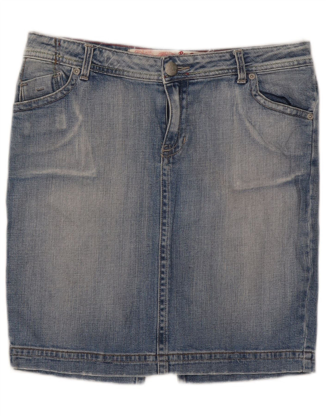 Roxy Mini jupe en jean pour femme US 12 Large W32 Bleu Coton