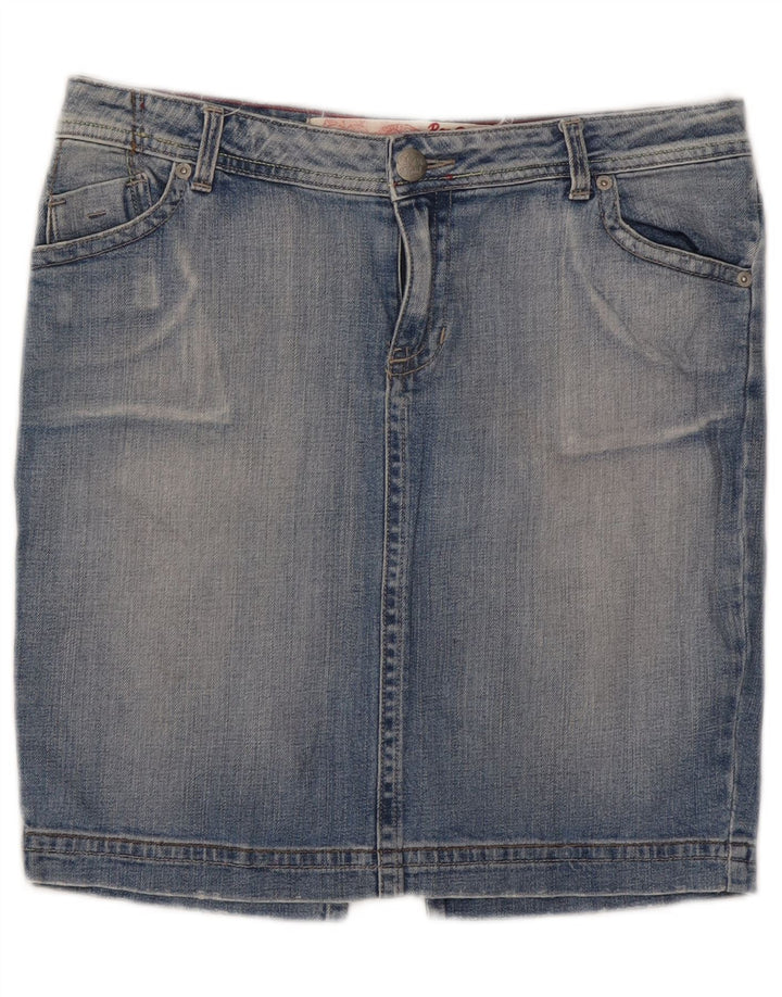Roxy Mini jupe en jean pour femme US 12 Large W32 Bleu Coton