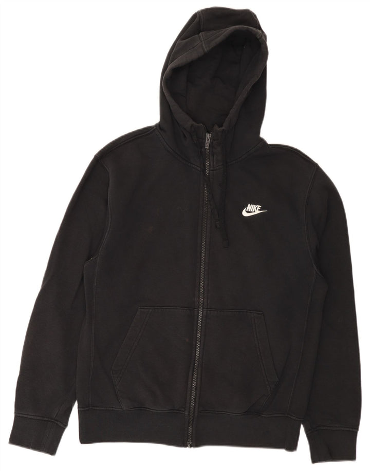 Nike Pull à capuche zippé pour homme Petit coton noir