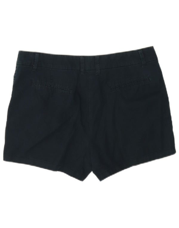 Marks & Spencer Short Chino Femme UK 12 Moyen W30 Bleu Marine Coton