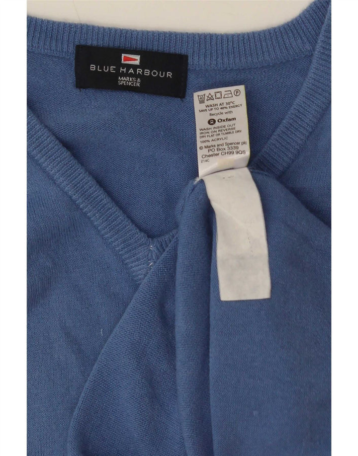 Marks & Spencer Débardeur bleu Harbor Vest pour hommes, grand acrylique