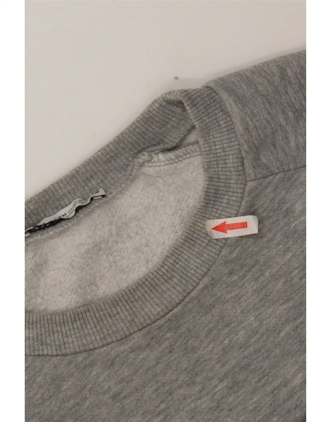 Zara Sweat-shirt graphique pour femme UK 14 Gris moyen Polyester