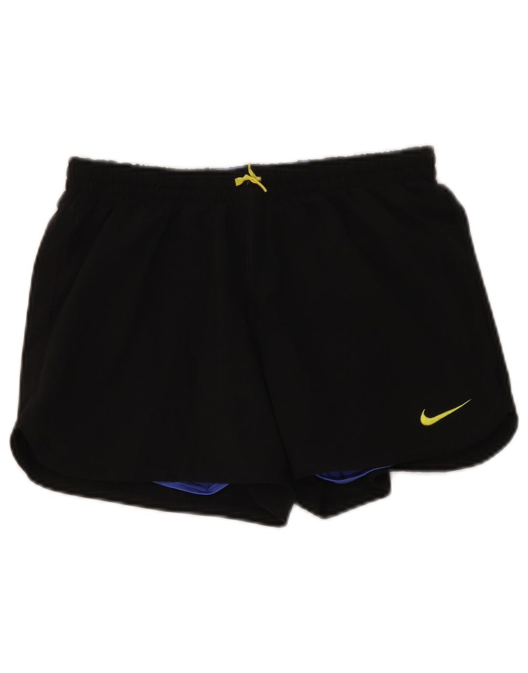 NIKE Short de sport pour femme UK 8/10 Petit Noir Polyester
