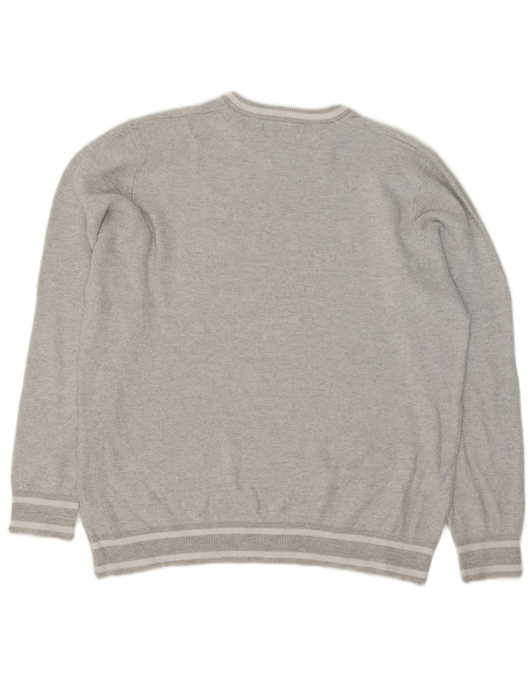 Marks & Spencer Pull à col rond pour homme 2XL Gris Coton