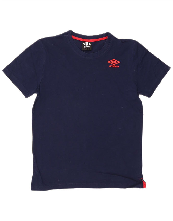Umbro T-Shirt Homme Top Small Bleu Marine Coton