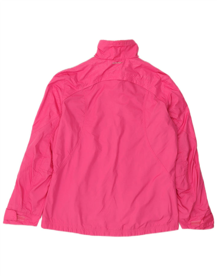 Adidas Femmes Climalite Survêtement Top Veste UK 14 Rose Moyen Polyester