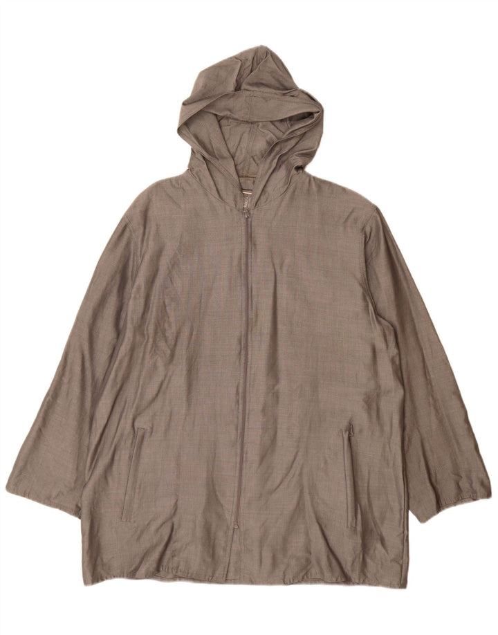 Marly's 1981 Veste bomber à capuche pour femme IT 46 Large Gris Viscose