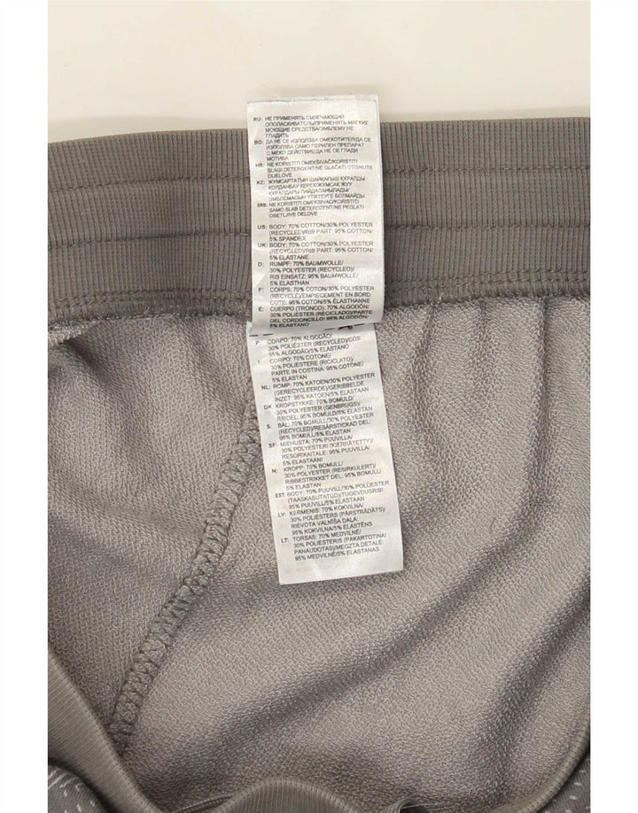 Adidas Short de Sport Homme Gris Moyen Coton Géométrique