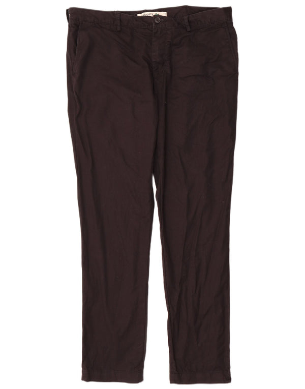 Lacoste Pantalon Chino Slim Homme Taille 48 XL W38 L34 Coton Noir