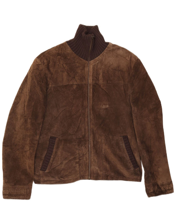 Conbipel Veste en Daim Homme IT 48 Cuir Marron Moyen
