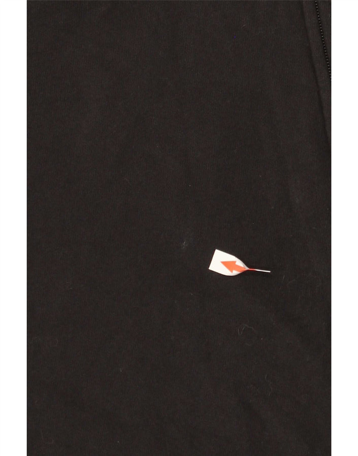 Champion Pull à Capuche Zippé Graphique Homme Noir Moyen Coton