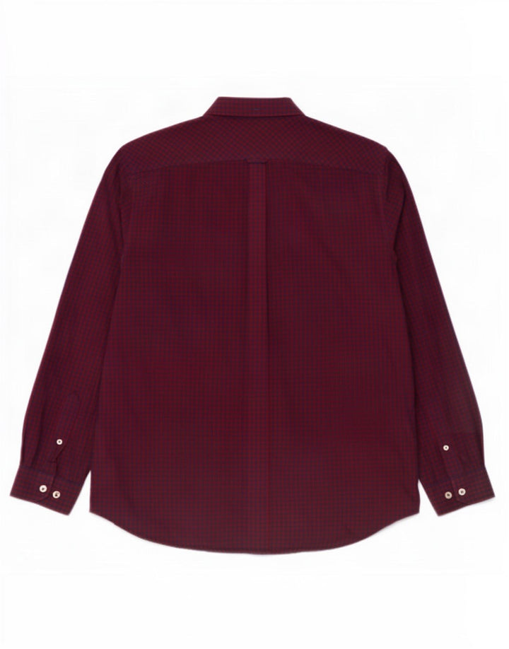 Ben Sherman Chemise Homme XL Rouge Vichy Coton