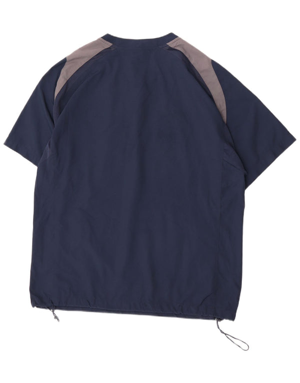 Nike Haut en jersey graphique pour homme UK 42/44 Large Bleu marine Colourblock Sports