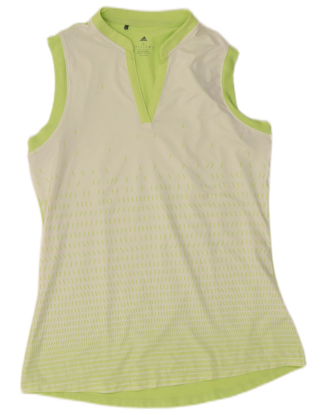 Adidas Débardeur pour femme UK 10 Petit Vert Rayé