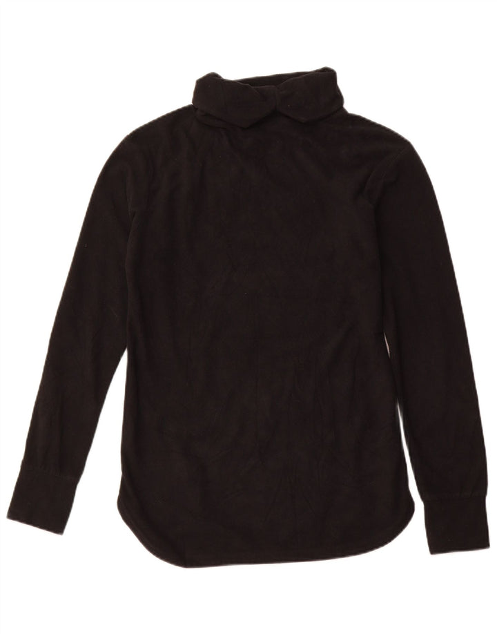 Adidas Pull polaire à col roulé pour femme UK 10 Petit Noir Polyester