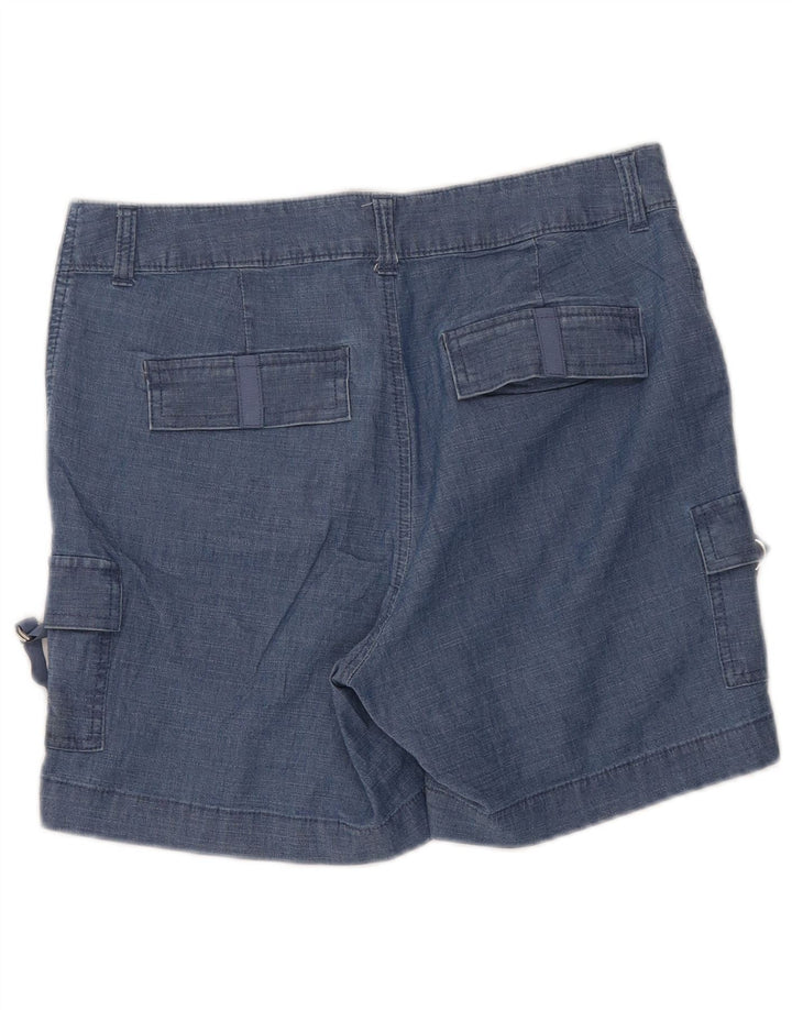 LEE Short cargo taille moyenne pour femme, coupe régulière, US 10, grand W34, coton bleu