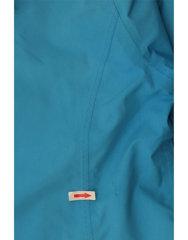 Schoffel Veste de pluie à capuche pour femme UK 10 Small Bleu Polyester