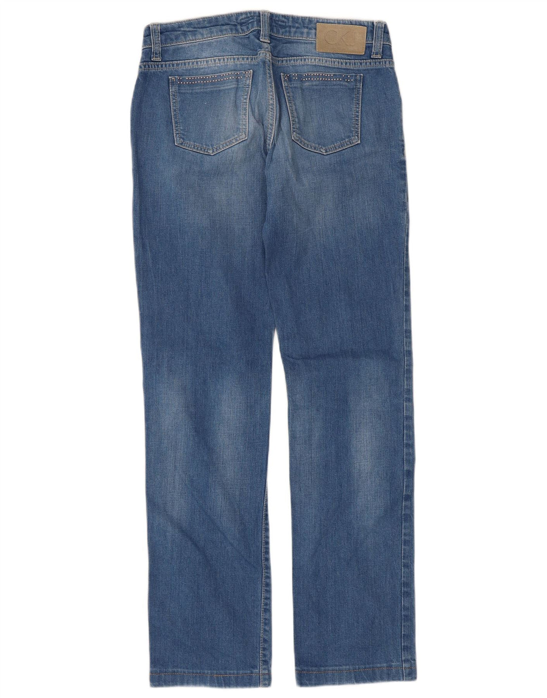 Calvin Klein Jean droit femme W30 L30 bleu