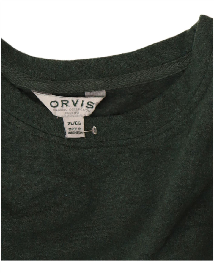 ORVIS Sweat-shirt surdimensionné pour femme UK 18 XL Vert