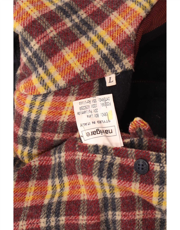 Navigare Manteau Homme UK 40 Large Bleu Marine Laine