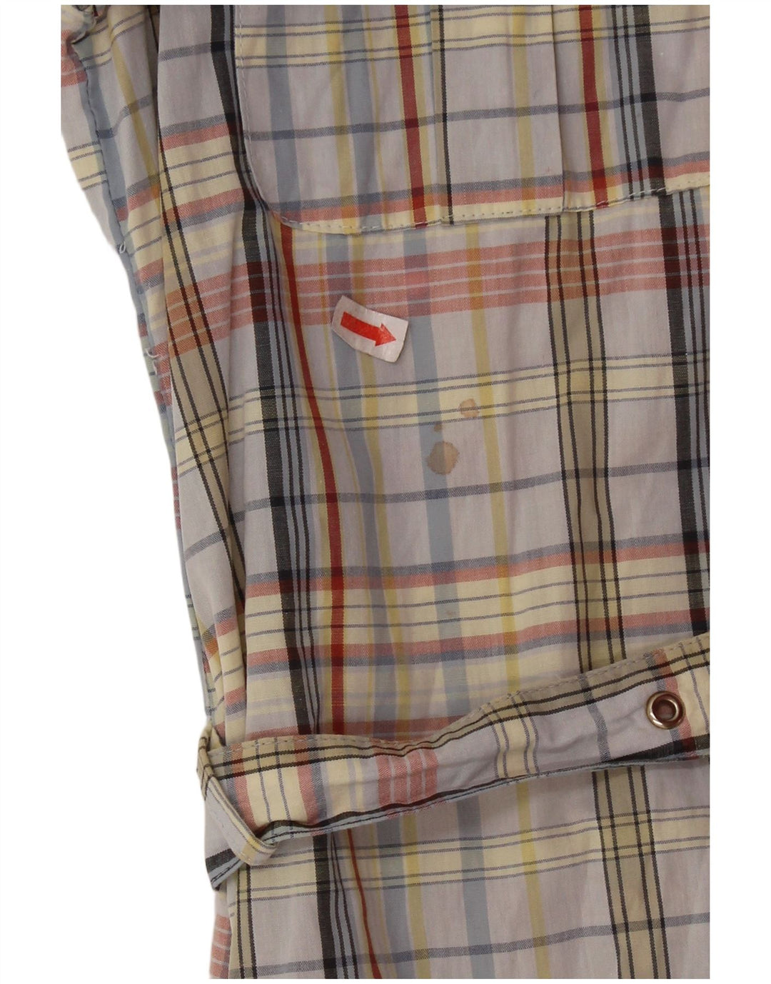 robe chemise femme vintage UK 14 Coton à carreaux multicolore moyen