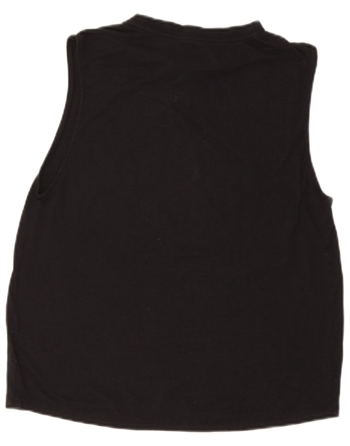 ADIDAS Débardeur graphique pour femme UK 12/14 Polyester noir moyen