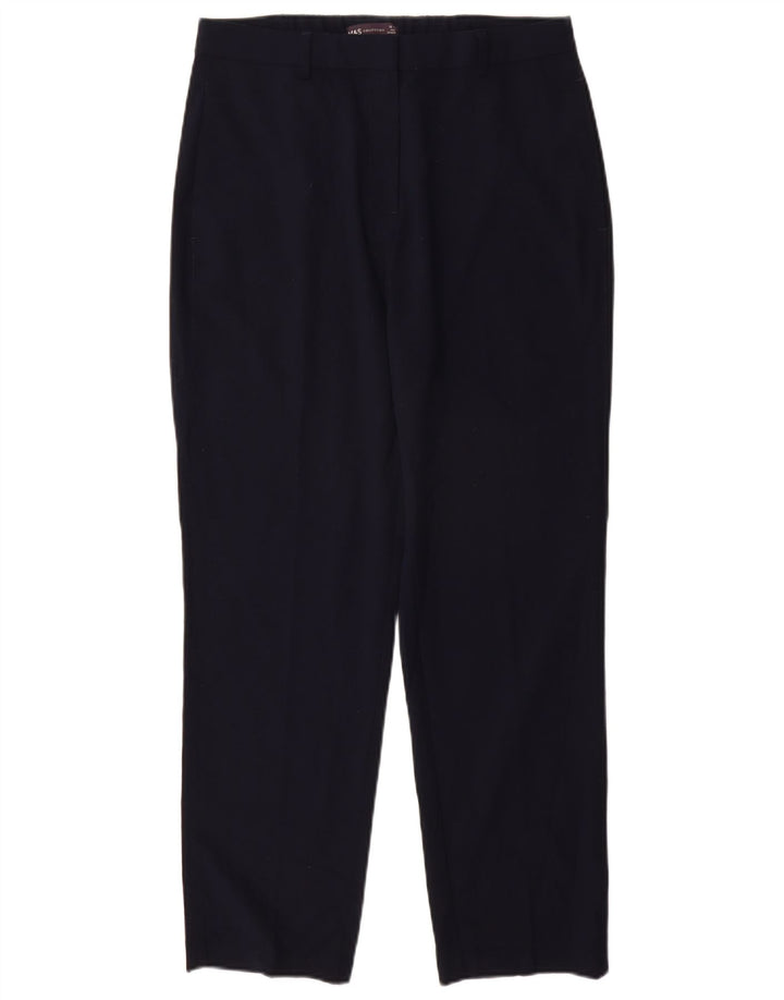 MARKS & SPENCER Pantalon Chino Femme UK 12 Medium W30 L28 Bleu Marine