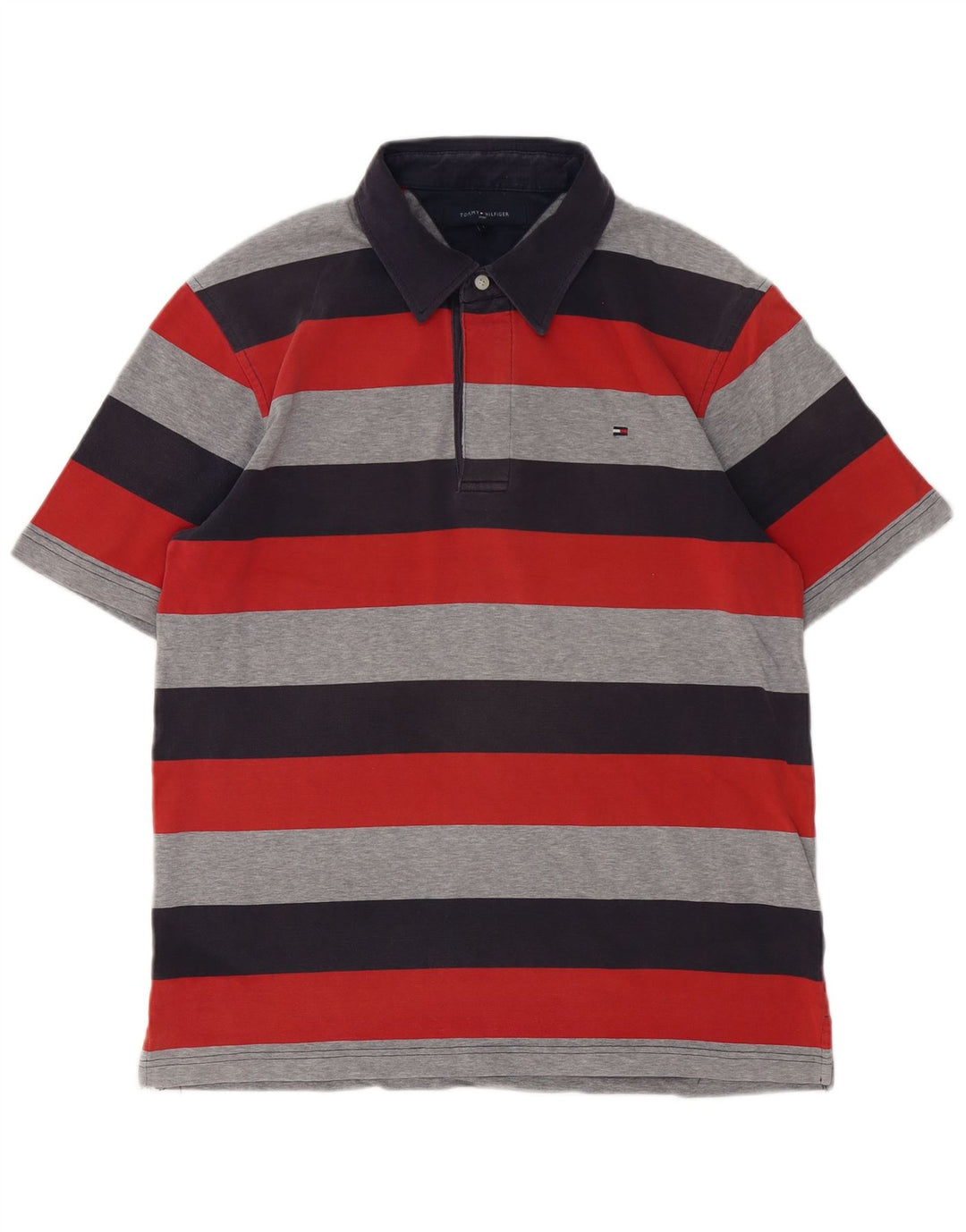 Tommy Hilfiger Polo Homme Large Coton Rayé Multicolore