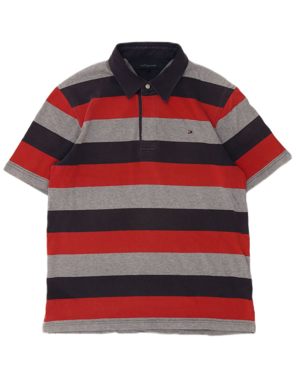 Tommy Hilfiger Polo Homme Large Coton Rayé Multicolore