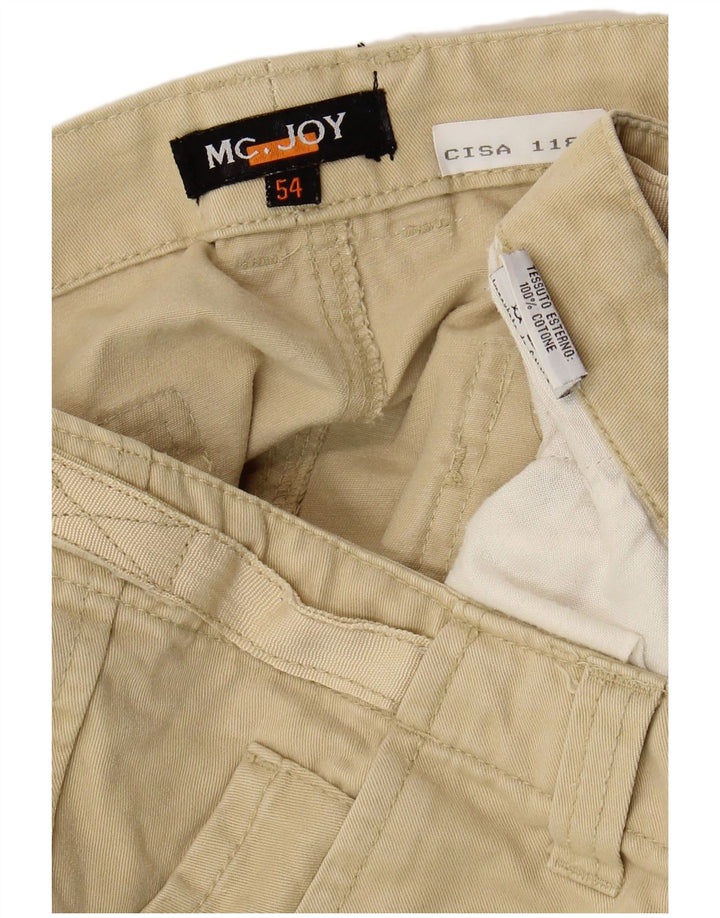 MC Joy Pantalon Cargo Droit Homme IT 54 2XL W40 L29 Coton Beige