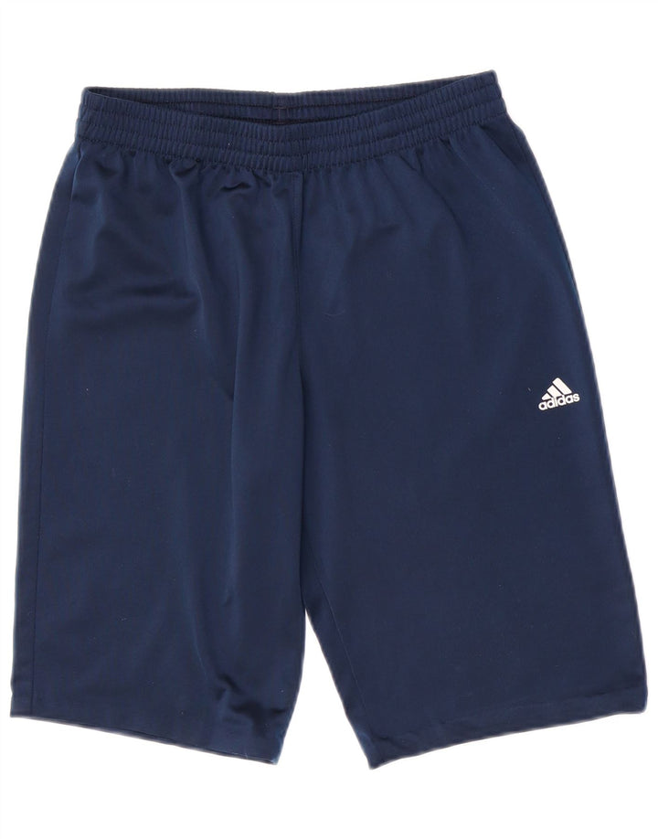Adidas Short de Sport Garçon 15-16 ans Bleu Marine Polyester