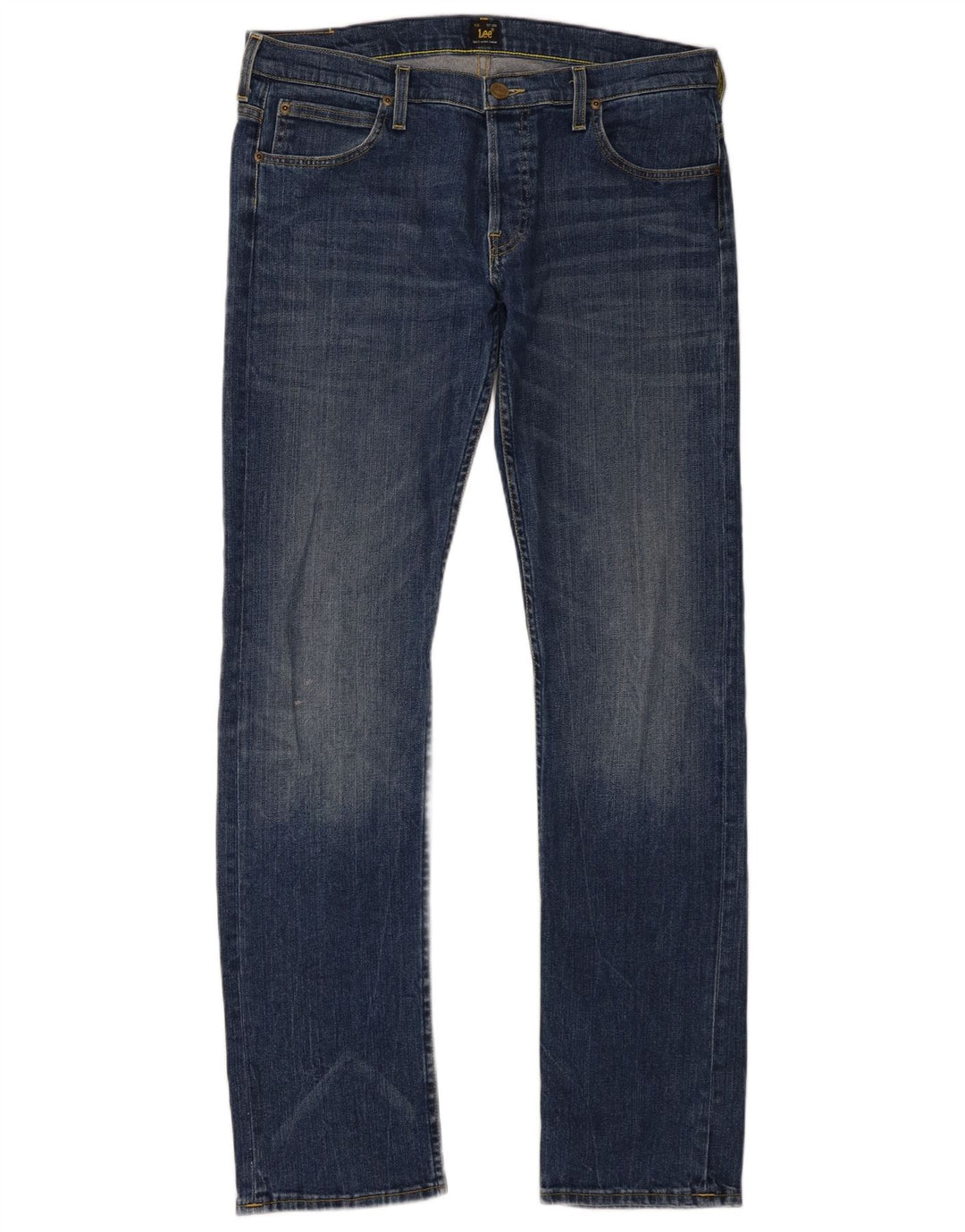Lee Jean Powell Slim Homme W34 L34 Bleu Marine Coton