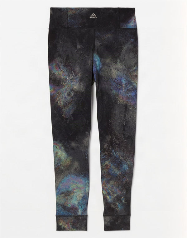 Reebok Leggings à motif abstrait pour femme UK 8/10 Small Multicolore Sports
