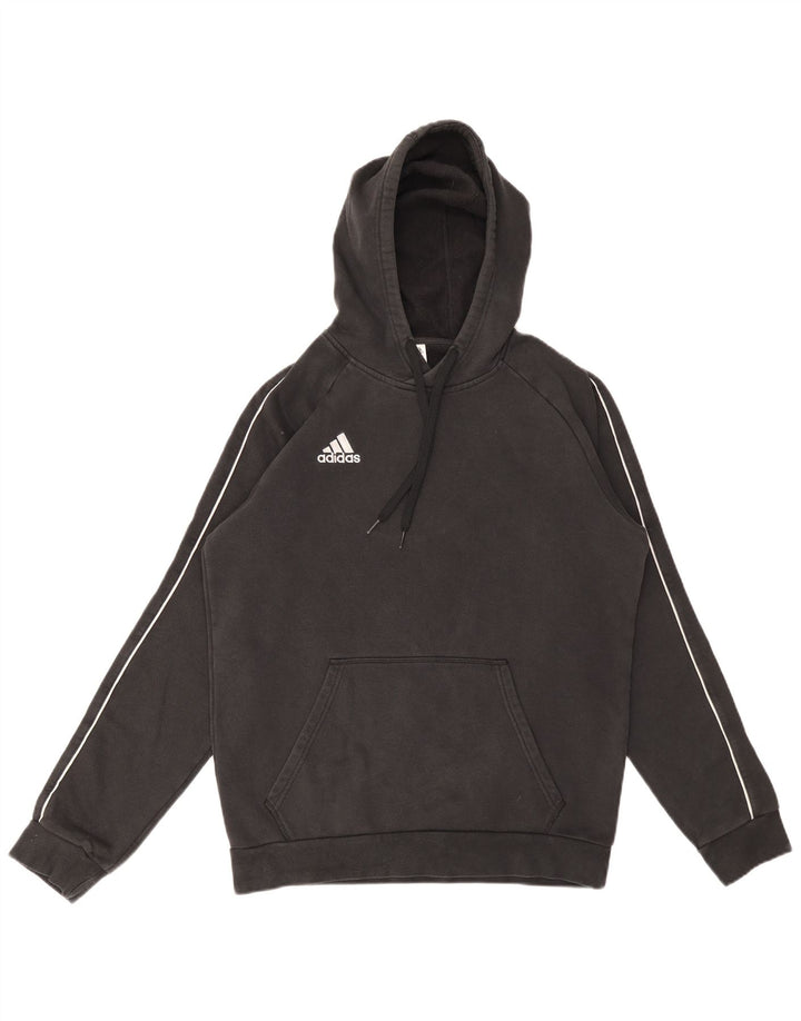 ADIDAS Pull à capuche pour homme en coton noir moyen