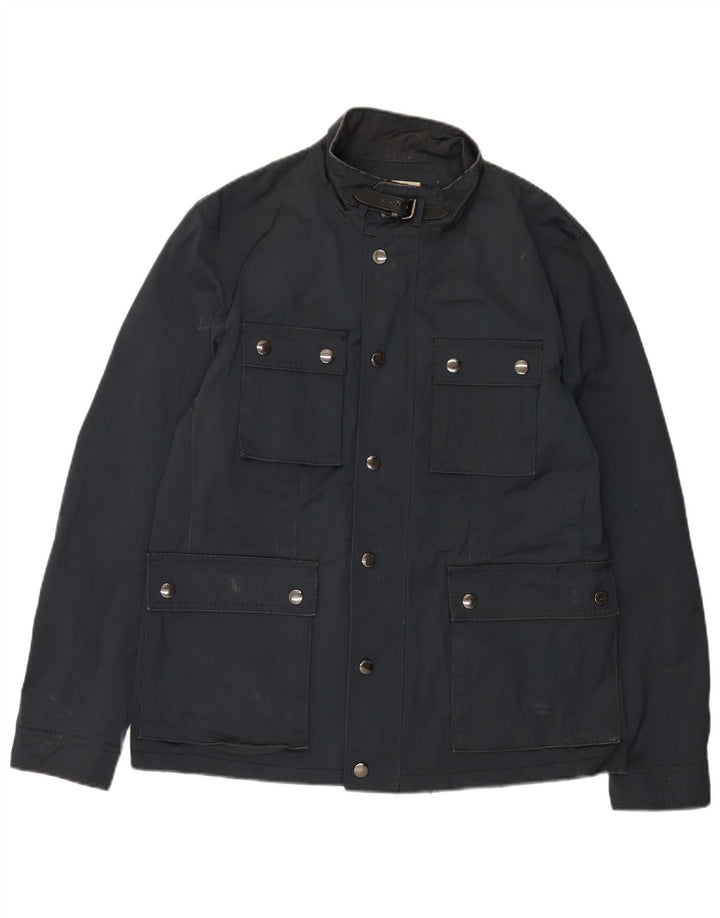 Zara Veste utilitaire pour homme UK 42 XL Bleu marine Polyester