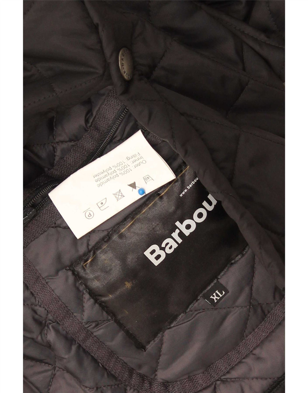 Barbour Pardessus matelassé pour homme UK 44 XL Noir Polyamide