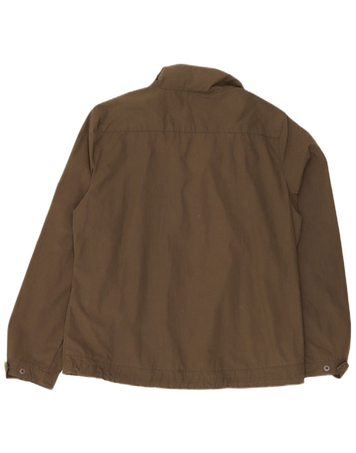 JACK WOLFSKIN Veste coupe-vent pour femme UK 14/16 Large Kaki Polyester
