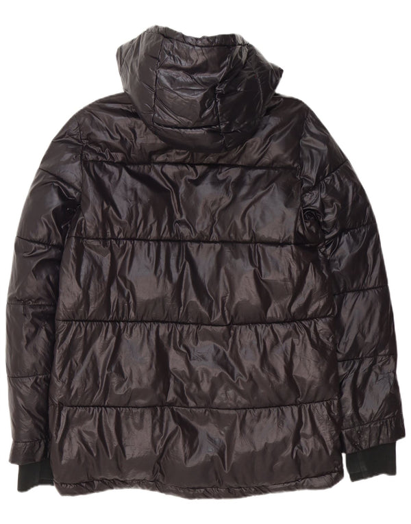 Michael Kors Veste matelassée à capuche pour homme UK 38 Medium Noir Polyester