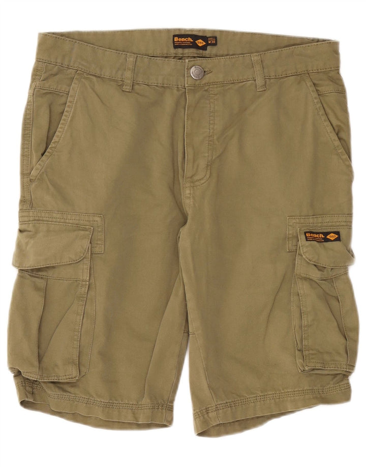 Bench Short Cargo Homme W30 Coton Vert Moyen