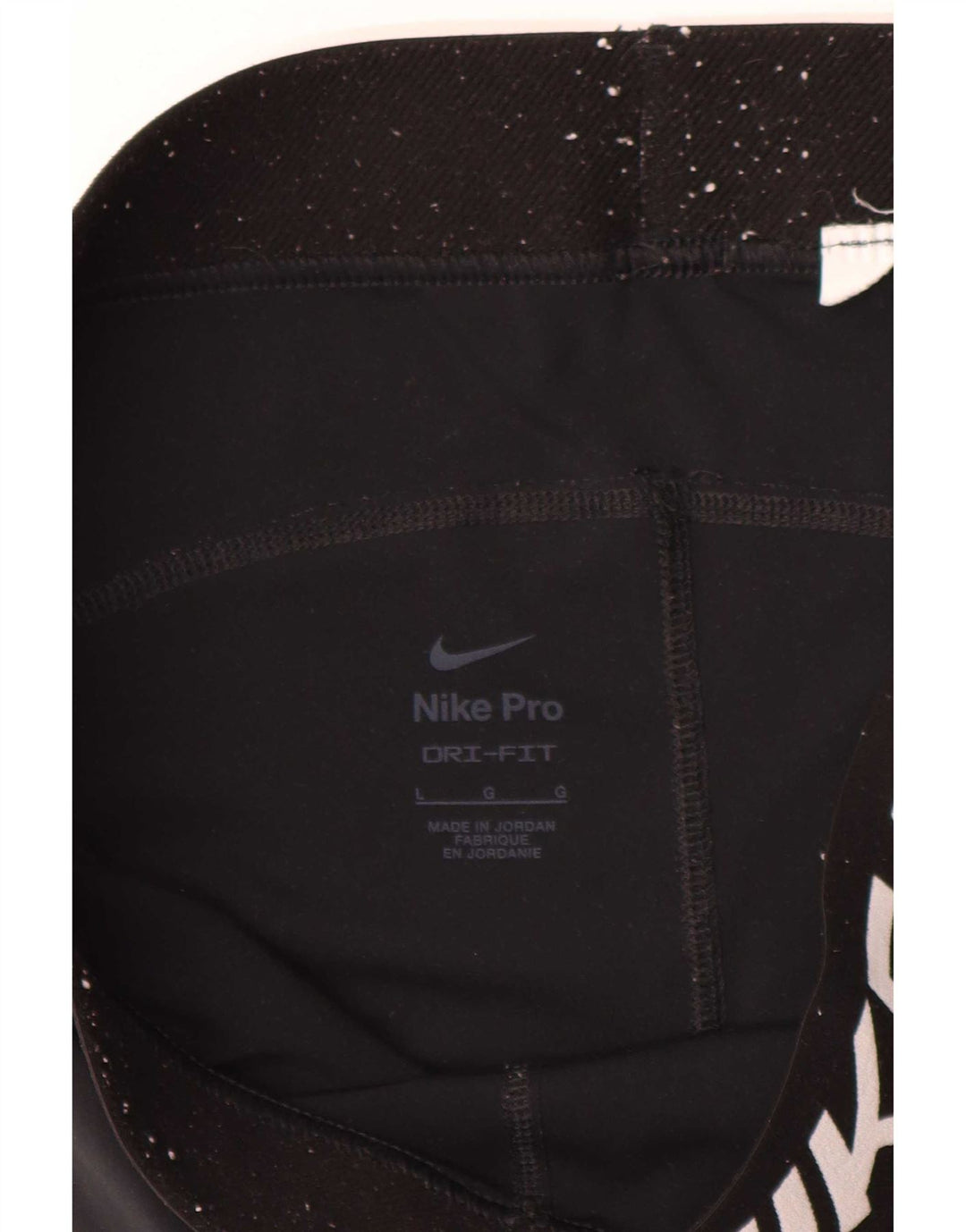 Nike Legging graphique Dri Fit pour femme UK 14 Large Noir