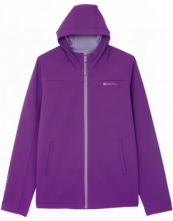 Mountain Warehouse Veste coupe-vent à capuche pour fille 12-13 ans Violet
