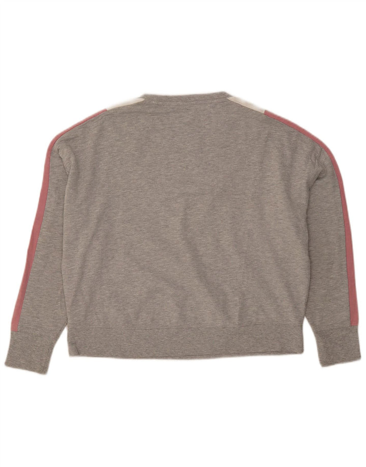 Marks & Spencer Sweat-shirt court pour femme UK 12 Gris moyen Colourblock