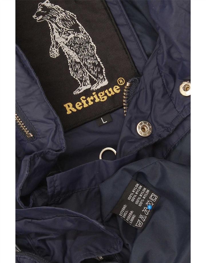 Refrigue Veste utilitaire pour homme UK 40 Large Bleu Marine Nylon