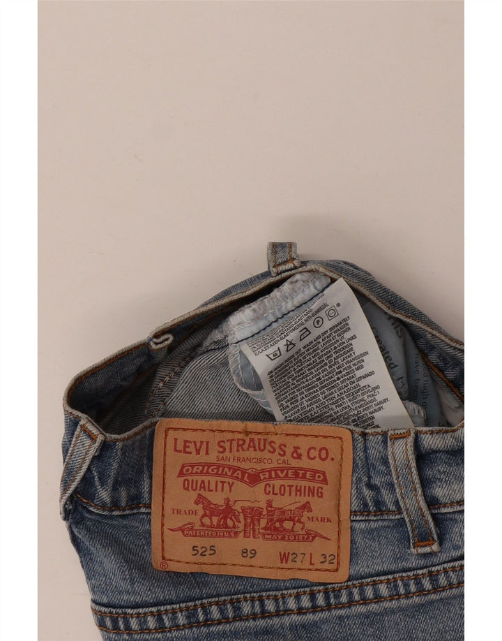 LEVI'S Short en Jean 525 Femme W27 Petit Bleu Coton