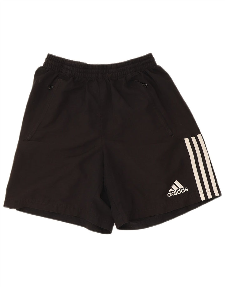 Adidas Short de sport pour femme UK 12 Polyester color block noir moyen