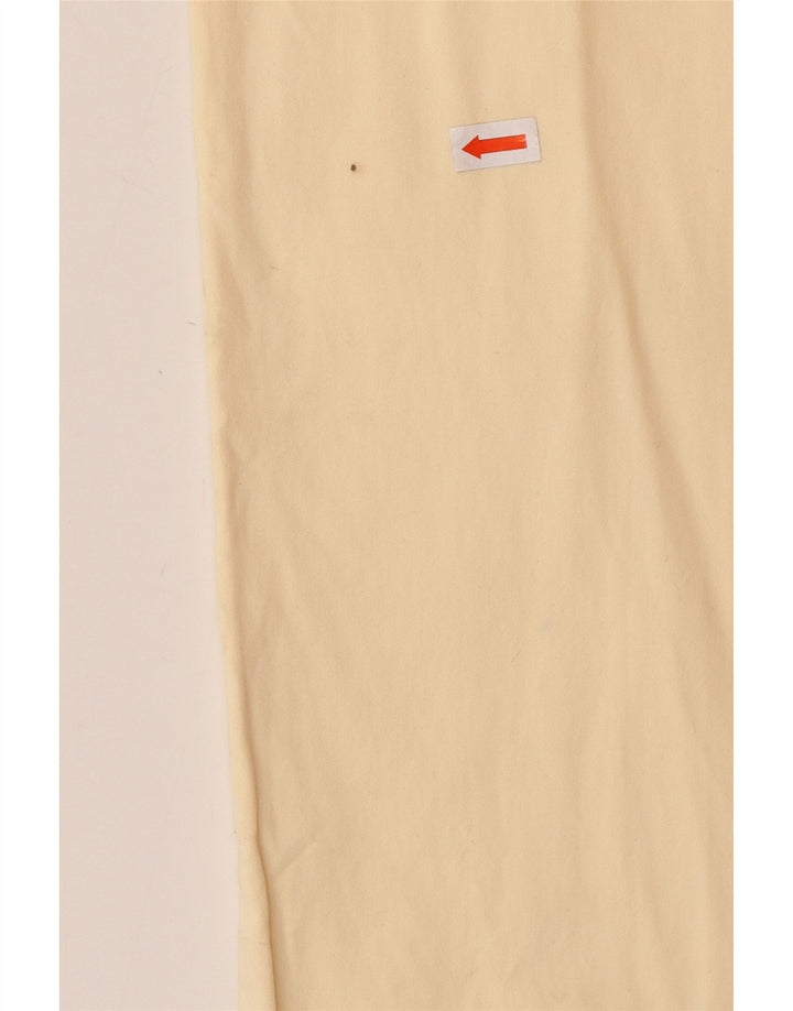 HUGO BOSS Pantalon Casual Arkansas Straight Homme W36 L34 Blanc Cassé Coton