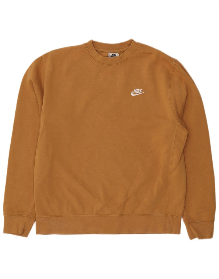 NIKE Sweat-shirt pour homme en coton beige moyen